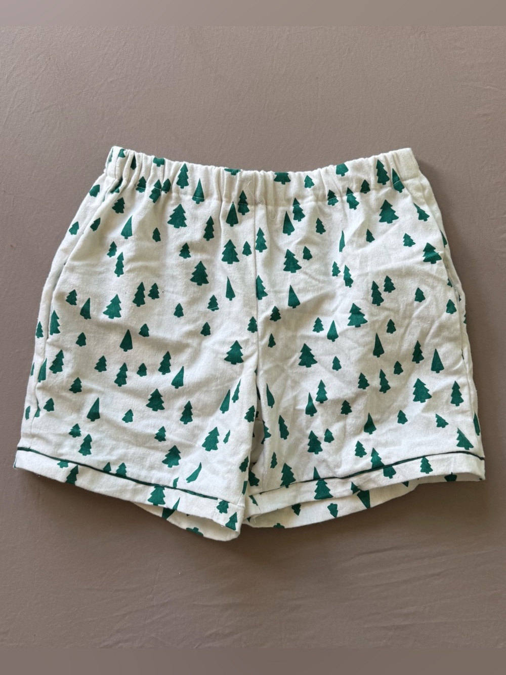 Handmade Flannel Pine Tree Shorts